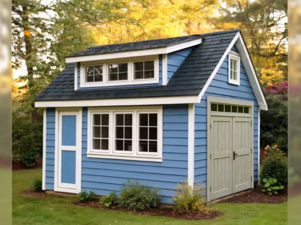 12x16 Garden Shed Plans with Loft (PDF)