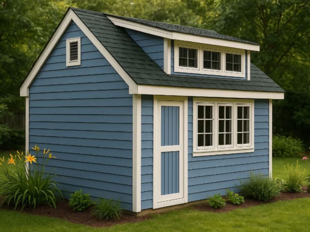 12x16 Garden Shed Plans with Loft (PDF)