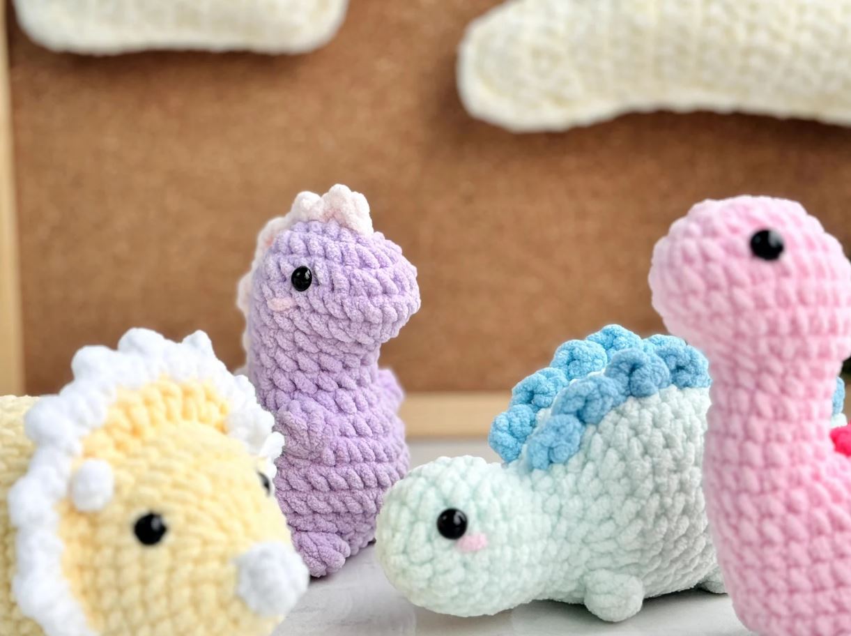 No-Sew Dinosaur Crochet Pattern Bundle | Amigurumi PDF Guide