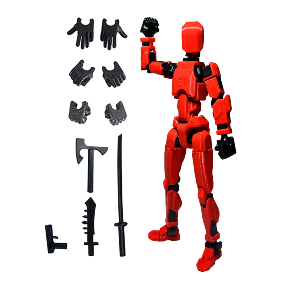Titan T13 Transforming Action Figure Robot Set – Multi-Jointed Movable Hero and Dog Toy for Kids
