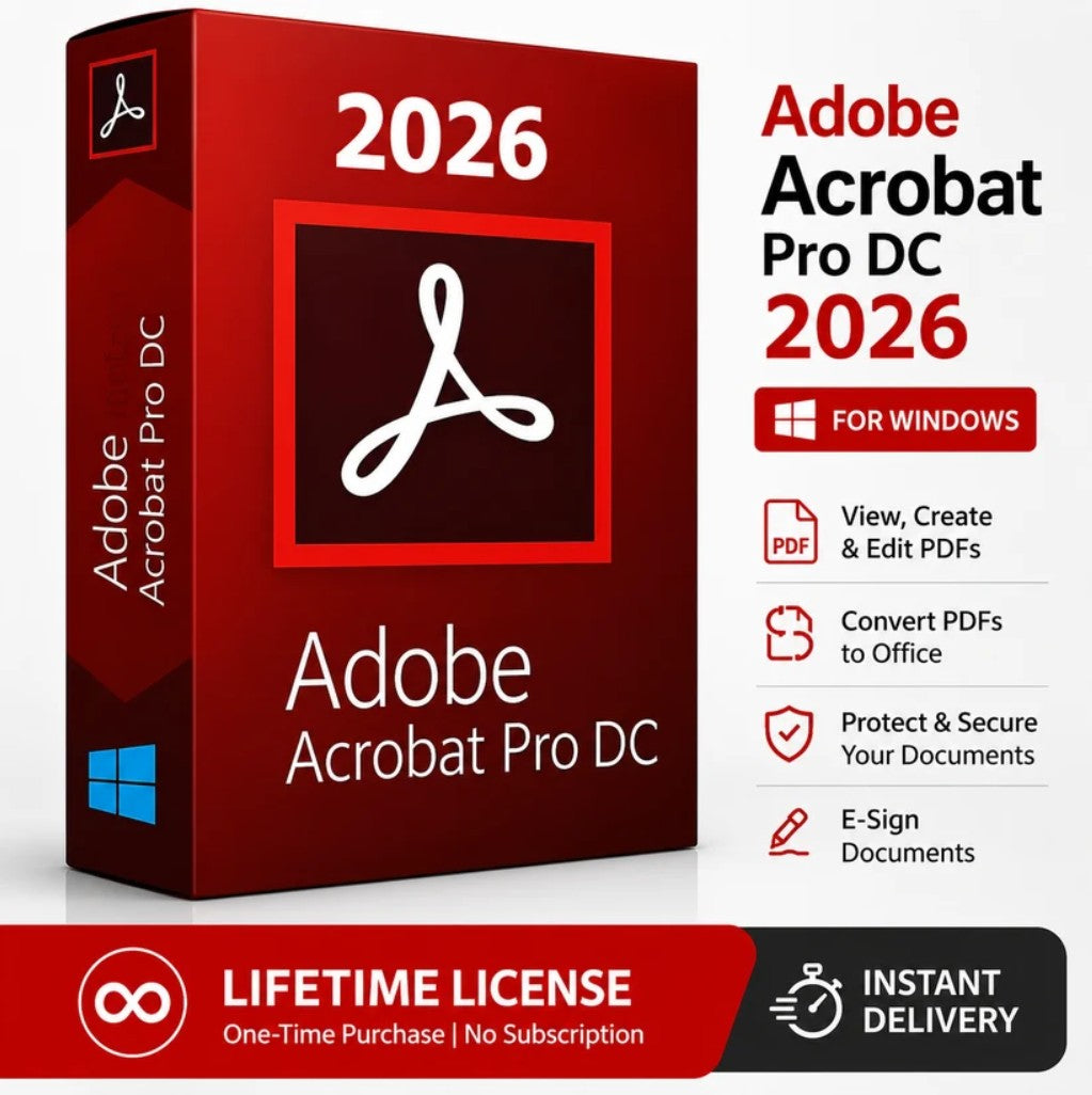 Adobe acrobat 2026 Lifetime Licence for Windows