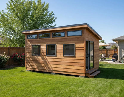 12x16 Modern Office Shed Plans | 12x16 Backyard Office Plans | Instant PDF Download