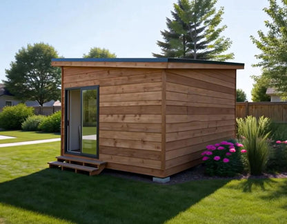 12x16 Modern Office Shed Plans | 12x16 Backyard Office Plans | Instant PDF Download