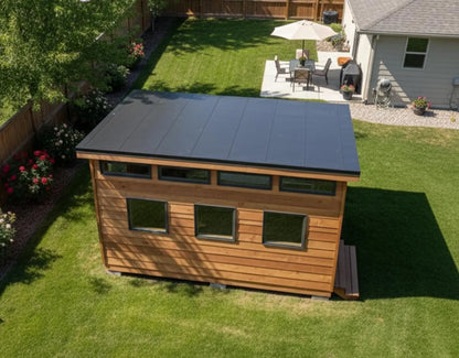 12x16 Modern Office Shed Plans | 12x16 Backyard Office Plans | Instant PDF Download