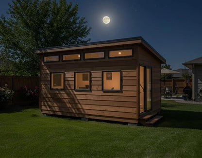 12x16 Modern Office Shed Plans | 12x16 Backyard Office Plans | Instant PDF Download