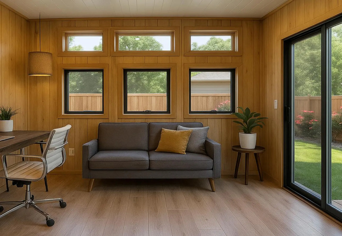 12x16 Modern Office Shed Plans | 12x16 Backyard Office Plans | Instant PDF Download