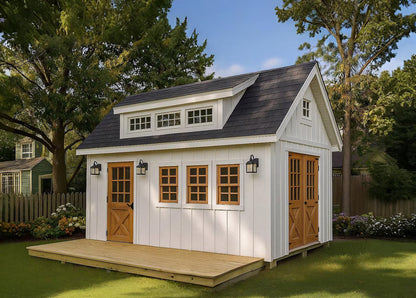 12x16 Garden Shed Plans With Loft (PDF)
