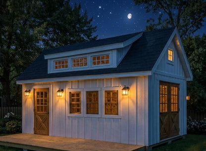 12x24 Garden Shed Plans With Loft (PDF)