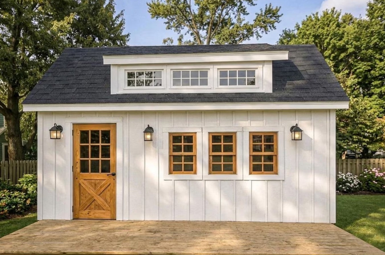 12x24 Garden Shed Plans With Loft (PDF)