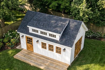 12x24 Garden Shed Plans With Loft (PDF)