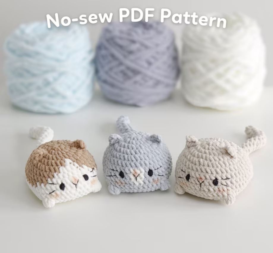 Cat Loaf Amigurumi Crochet Pattern Bundle – PDF