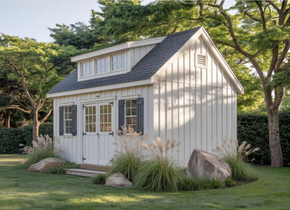 12x16 Garden Shed Plans with Loft (PDF)