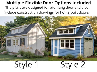 12x16 Garden Shed Plans with Loft (PDF)