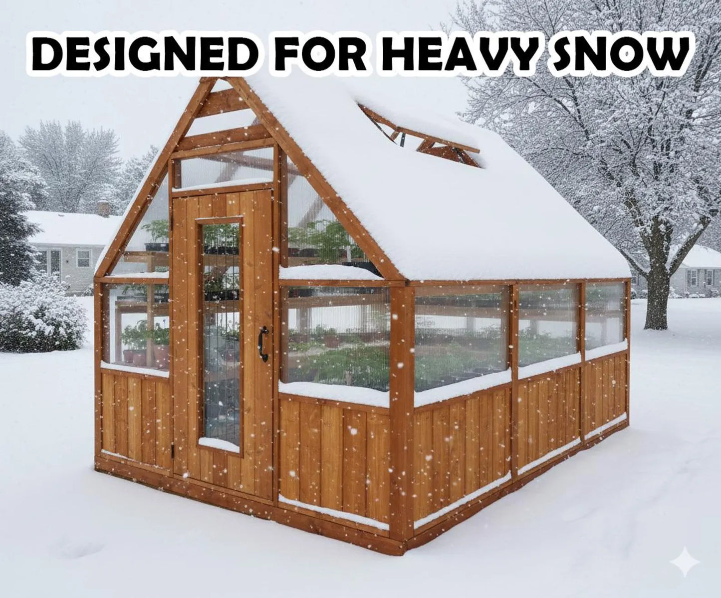 9x12 ft Cedar Greenhouse Shed Plans
