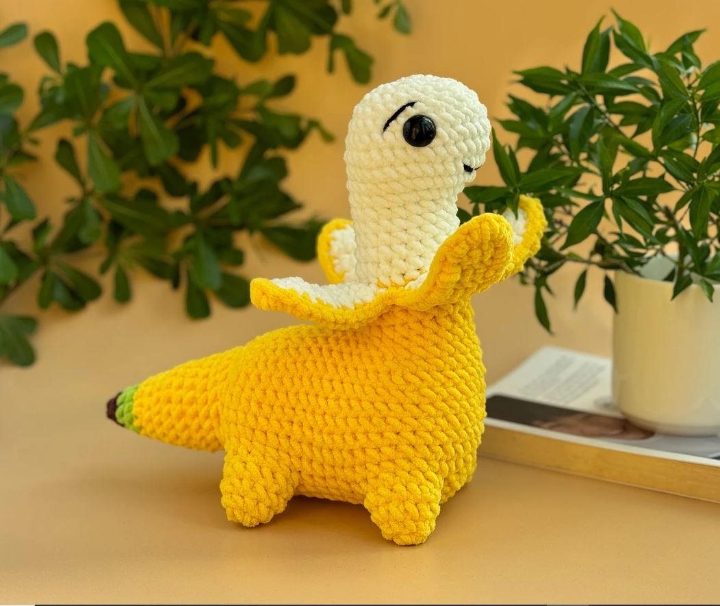 Cute BANANASAURUS Crochet Pattern PDF