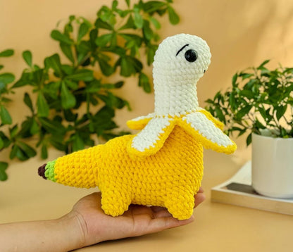 Cute BANANASAURUS Crochet Pattern PDF