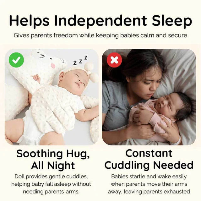 Electric Baby Sleep Patting Doll With Soothing Palm Remote Control