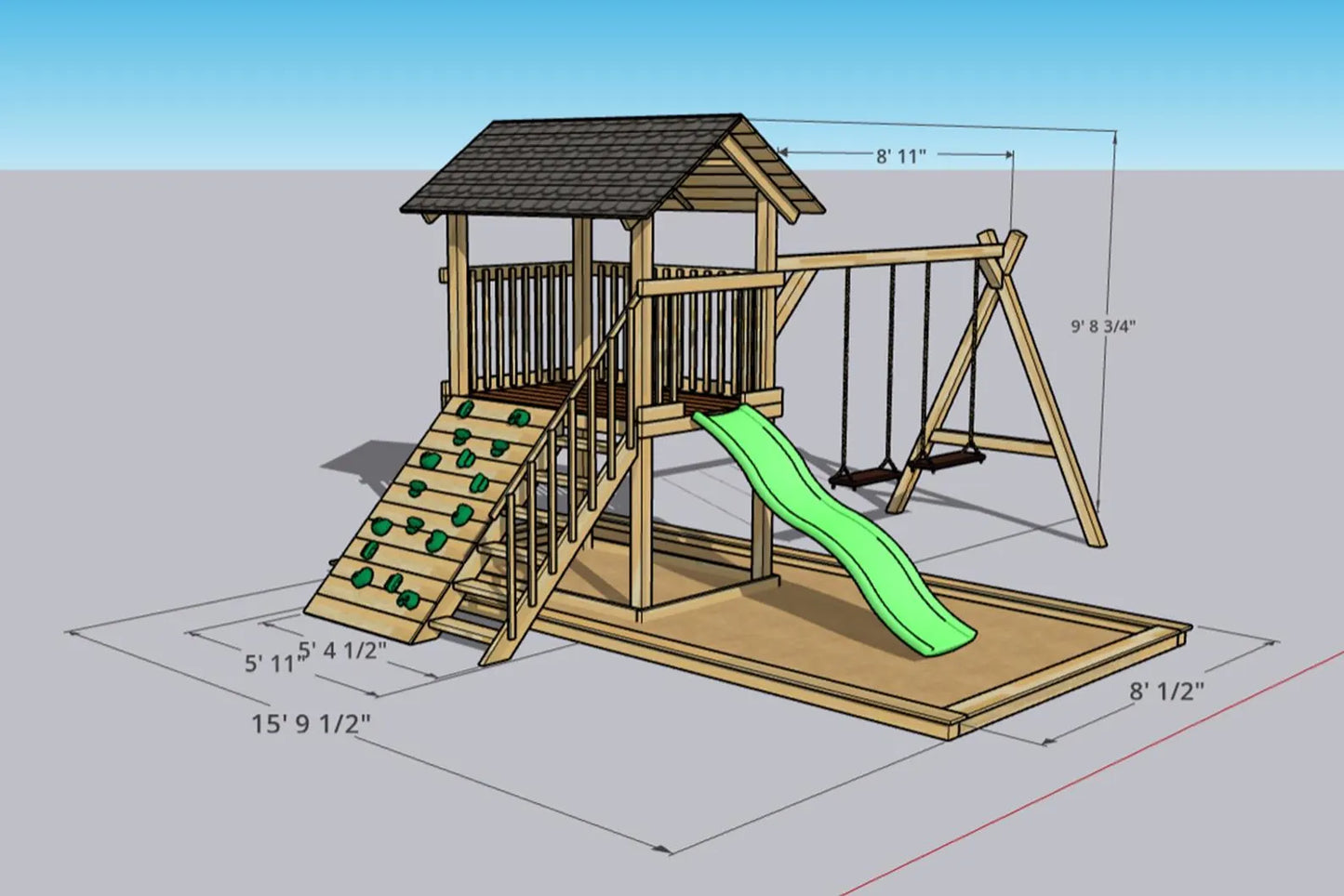 Backyard Kids Wooden Playhouse Plans