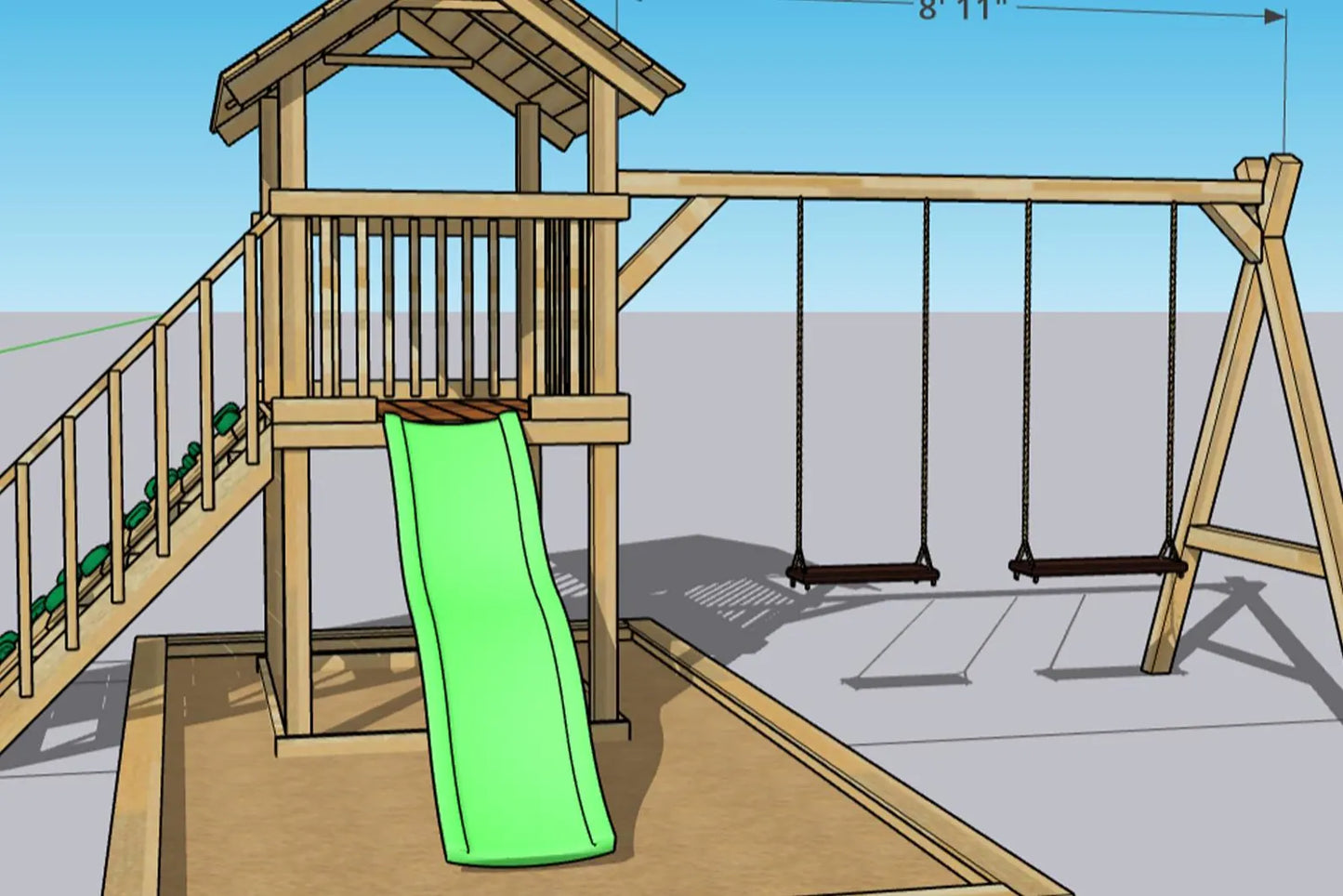 Backyard Kids Wooden Playhouse Plans