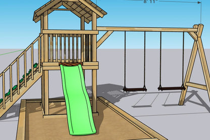 Backyard Kids Wooden Playhouse Plans