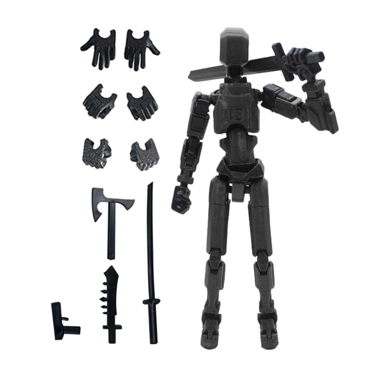 Titan T13 Transforming Action Figure Robot Set – Multi-Jointed Movable Hero and Dog Toy for Kids