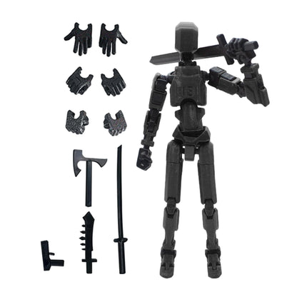 Titan T13 Transforming Action Figure Robot Set – Multi-Jointed Movable Hero and Dog Toy for Kids