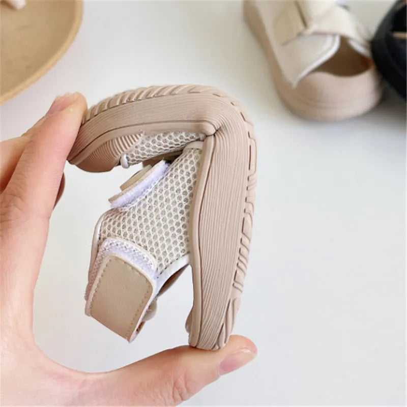 Baby Summer Sandals – Breathable Mesh Closed-Toe Shoes for Toddlers & Infants