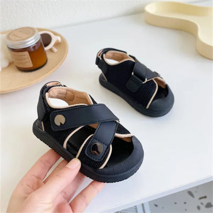 Baby Summer Sandals – Breathable Mesh Closed-Toe Shoes for Toddlers & Infants