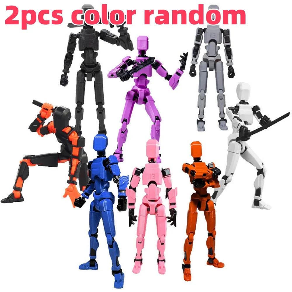 Titan T13 Transforming Action Figure Robot Set – Multi-Jointed Movable Hero and Dog Toy for Kids