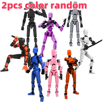 Titan T13 Transforming Action Figure Robot Set – Multi-Jointed Movable Hero and Dog Toy for Kids