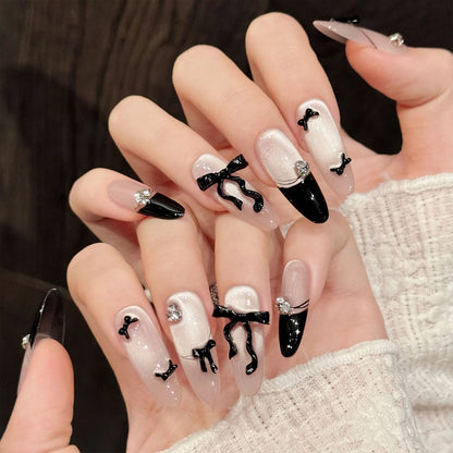 Handmade Almond Press on Nails
