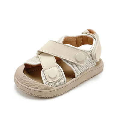 Baby Summer Sandals – Breathable Mesh Closed-Toe Shoes for Toddlers & Infants