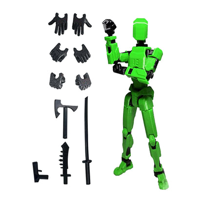 Titan T13 Transforming Action Figure Robot Set – Multi-Jointed Movable Hero and Dog Toy for Kids