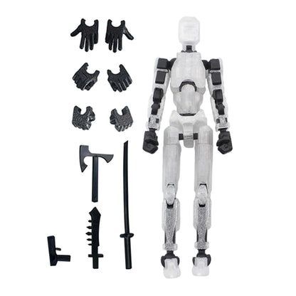 Titan T13 Transforming Action Figure Robot Set – Multi-Jointed Movable Hero and Dog Toy for Kids