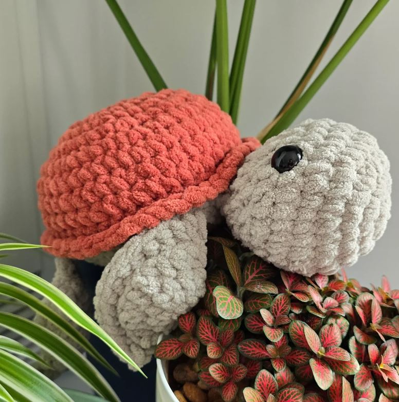 Medium No-Sew Sea Turtle Crochet Pattern | Amigurumi Turtle Plush | Instant PDF Download