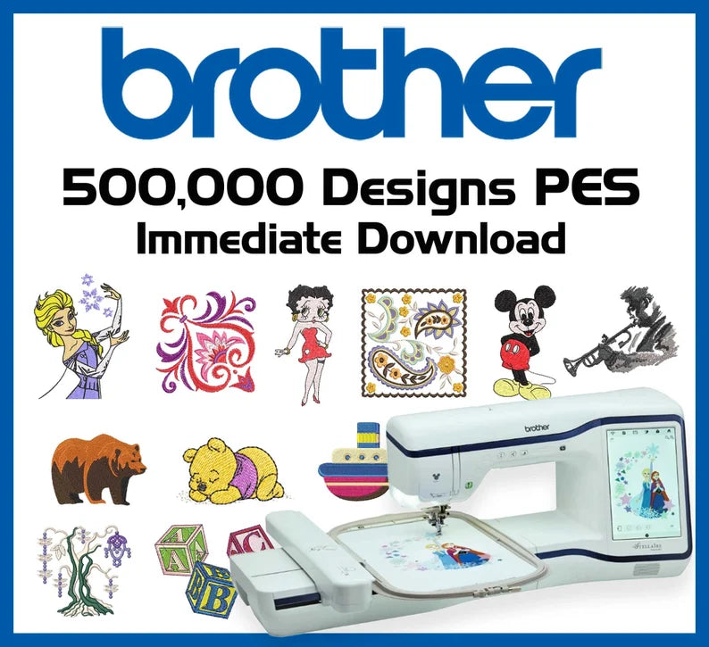 Machine Embroidery Designs Collection Brother Download - over 500,000 embroidery files in PES