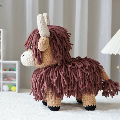 Big Highland Cow Crochet Pattern PDF