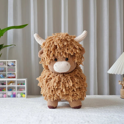 Big Highland Cow Crochet Pattern PDF