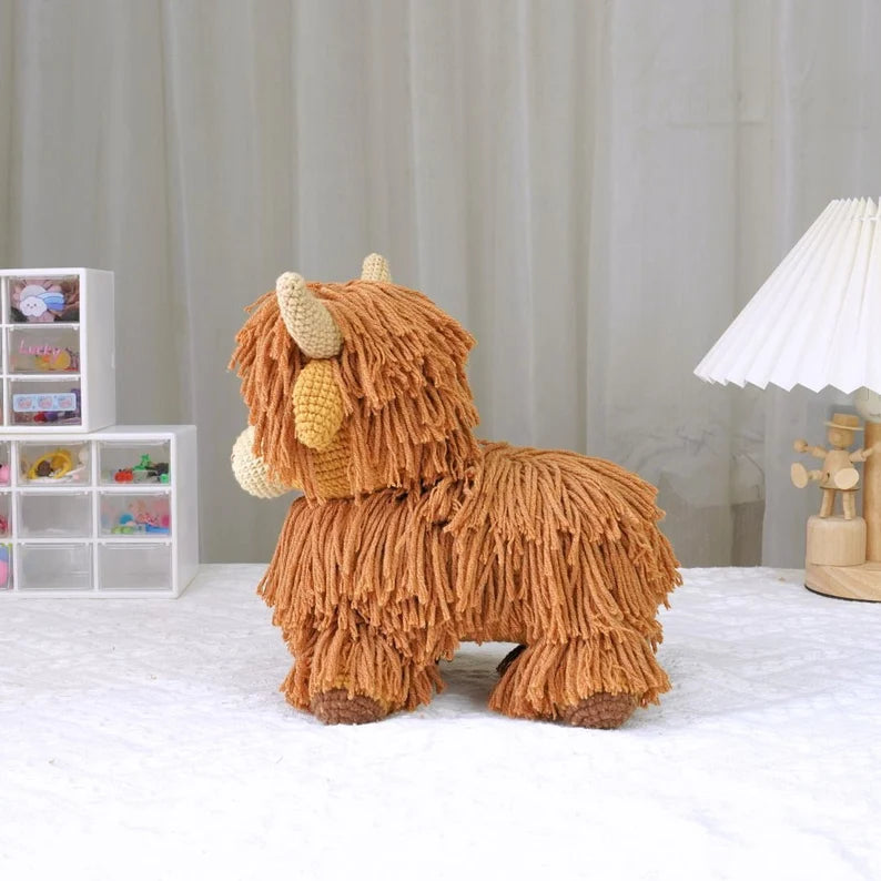 Big Highland Cow Crochet Pattern PDF