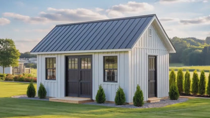 12x16 Garden Shed Plans (PDF) – DIY Storage Shed Blueprints with Materials List