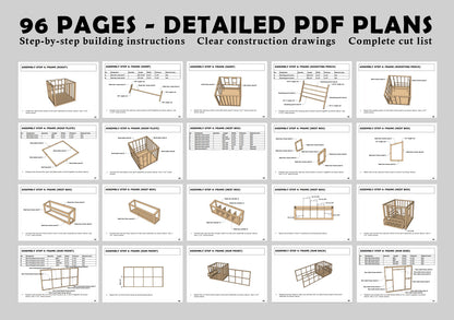 Large Chicken Coop Plans 8x22 ft with Run